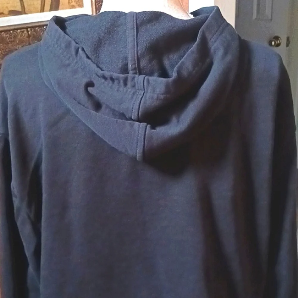 PUMA Hoodie Women's Cropped Black Sweatshirt Size Extra Large - Picture 3 of 8